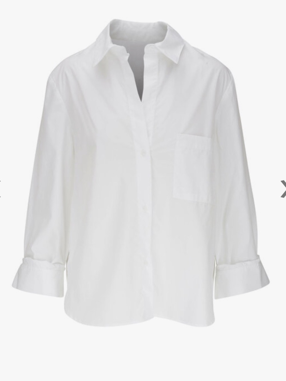NWT! TWP New Morning After White Cotton Button Down Shirt | Size XS/S